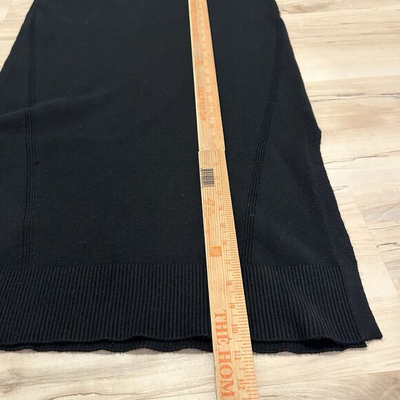 Karlie Women M Sweater Dress Midi Cashmere Blend Mock Neck Long Sleeve Black - Picture 12 of 12